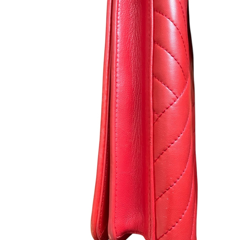 Tory Burch Red Geometric Quilted Crossbody - Picture 5 of 7